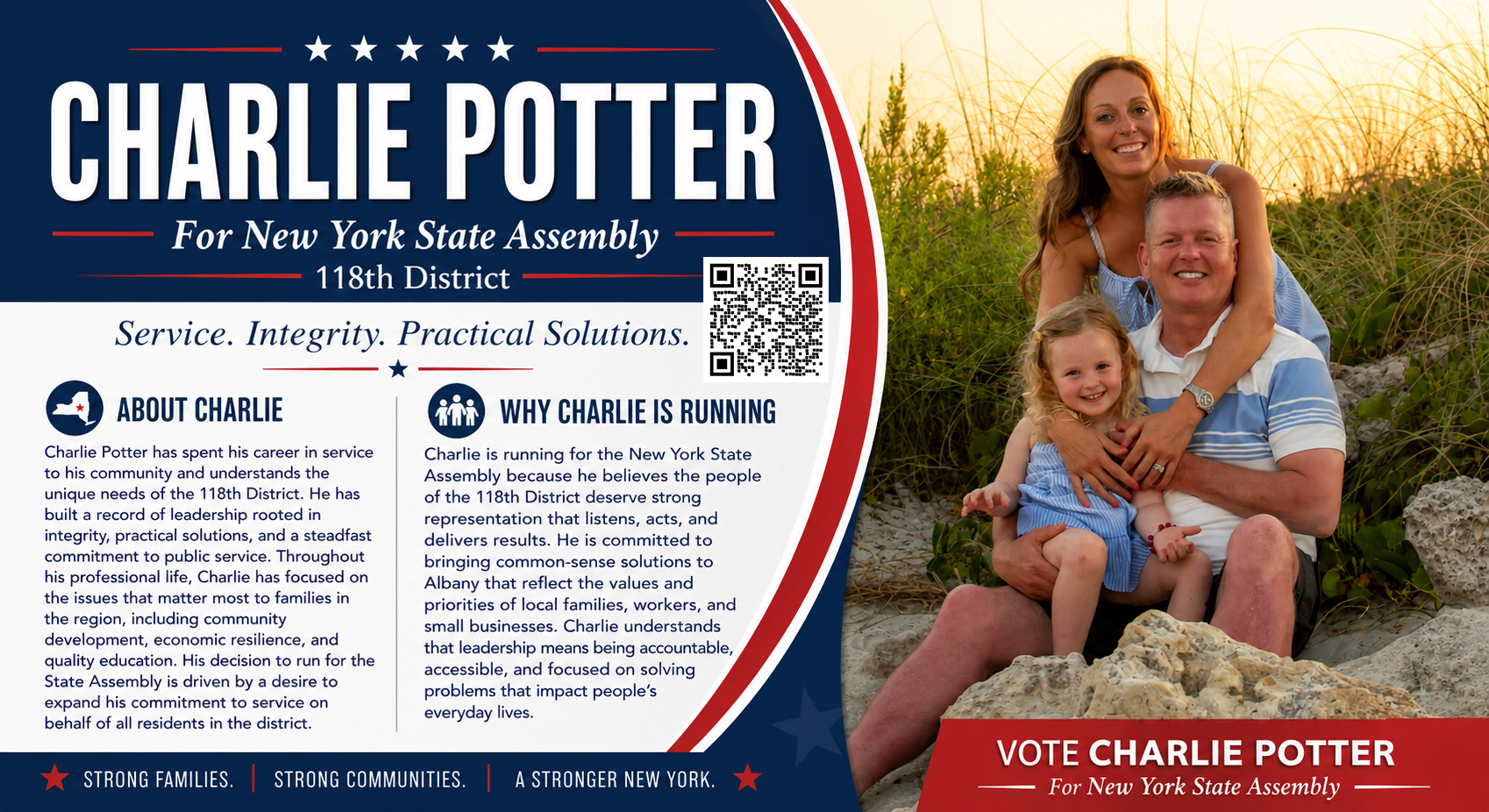 Friends of Charles Potter 6x11 mailer front